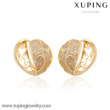 90389- Boucle d&#39;oreille de vente chaude de mode de bijoux de Xuping avec l&#39;or 18K plaqué